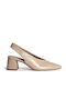 Pumps Mit Mittelhohem Braunen Absatz