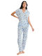 Triumph Summer Women's Pyjama Set Light Blue Boyfriend