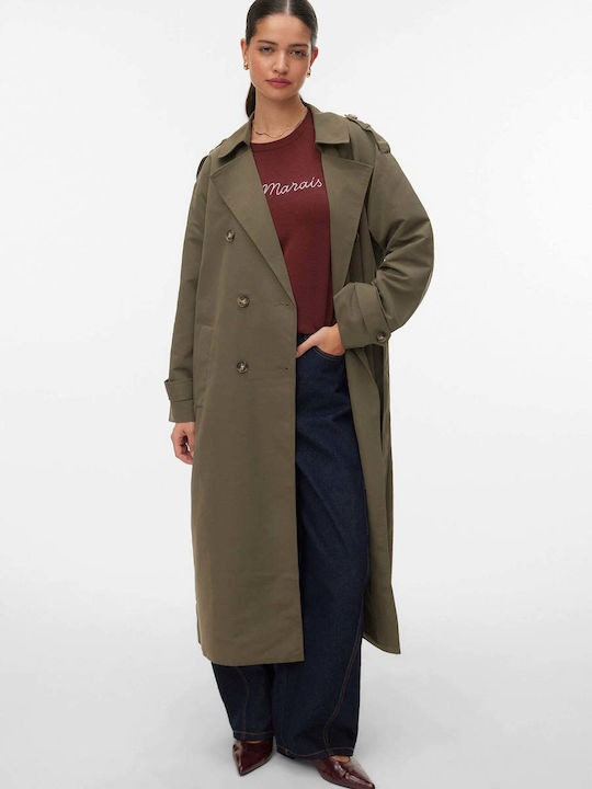 Vero Moda Γυναικεία Χακι Καμπαρντίνα