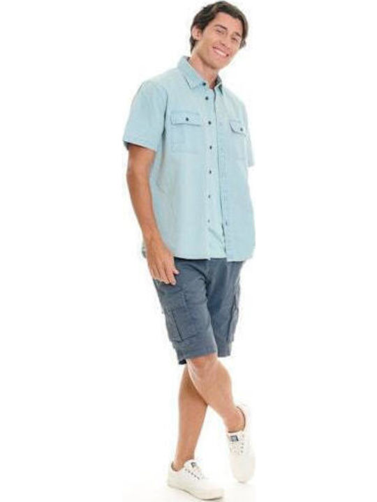 Funky Buddha Herren Cargo-Shorts Blau Funky Buddha Herren Cargo-Shorts Blau