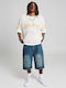 Baggy Ανδρική Βερμούδα Τζιν Washed Sage Blue