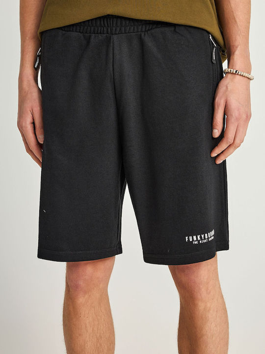 Funky Buddha Sports Men's Bermuda Shorts Black