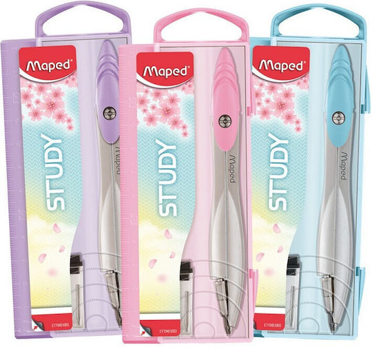 Maped Marking Compass with Needle Replacement Lilac Tips