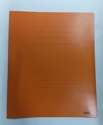 Clipboard Bifold Orange Metal Sheet
