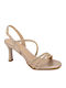 Leder Damen Sandalen Beige