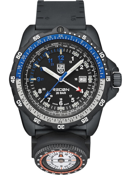 Luminox Мъжки Часовник На Батерия с Каучуков Каишка Luminox Мъжки Часовник На Батерия с Каучуков Каишка