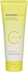 Holika Holika Gold Kiwi Vita C+ Facial Cleansers Foam 150ml Holika Holika Gold Kiwi Vita C+ Facial Cleansers Foam 150ml