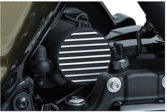 Kuryakyn Капак На Стартер Harley Davidson '17 '20 Touring Trikes Черен Финен Starter End Cover Black