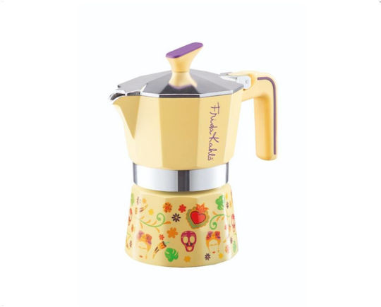 Pedrini Mymoka Electric Stovetop Espresso Pot Yellow