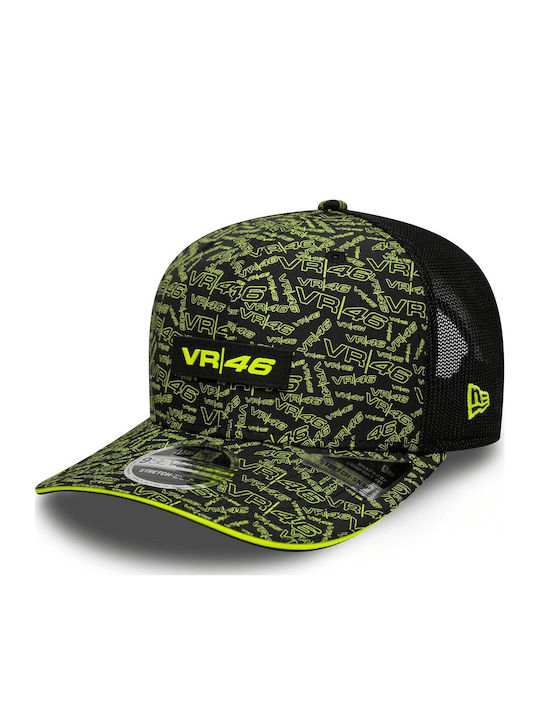 Vr46 All Over Print Черна 9seventy Stretch Снап Кап