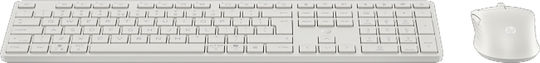 HP 490C Wireless Bluetooth Keyboard & Mouse Set Greek White