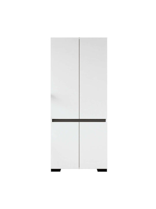 Floransa Δίφυλλη Ντουλάπα White-anthracite 90x5...