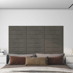 vidaXL Stoff-Kopfstütze für Betten Grau 60cm