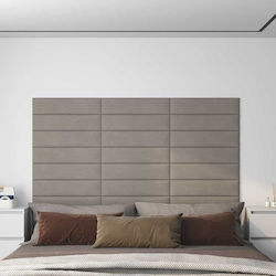 vidaXL Stoff-Kopfstütze für Betten Grau 60cm