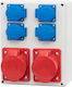 Bau-Schaltanlagen R-240 16a/5p 32a/5p 4x230v F3.0100
