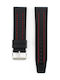 Tommy Hilfiger Curea de Cauciuc Neagră 24mm