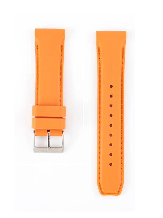 Lacoste 609302172 Καουτσούκ Λουράκι Πορτοκαλί 20mm