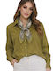 Long Sleeve Women's Shirt Olive