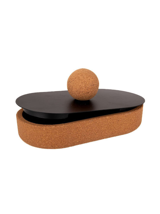 Iliadis General Use Storage Box with Cork Metallic Brown 17x10x18cm