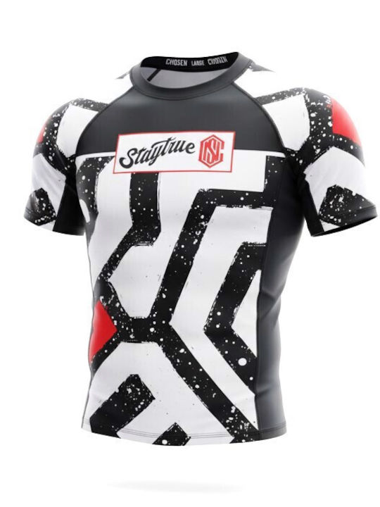 Chosen Men's Short Sleeve Shirt CHRS160 for Jiu-Jitsu Black