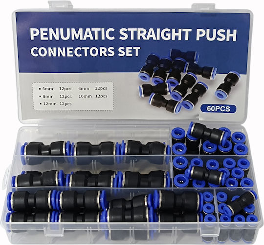 Exdel Tools Steckdosen Pneumatisch Set 60 Stück