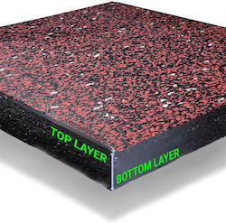 Δάπεδο Γυμναστηρίου Double Layer Black+red+white 70% 100x100x2cm Connectors Alpine Δάπεδο Γυμναστηρίου Double Layer Black+red+white 70% 100x100x2cm Connectors Alpine