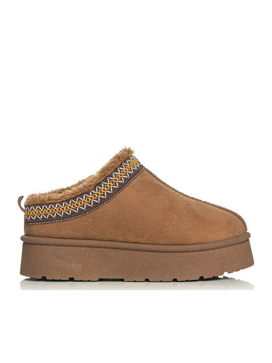 SaveYourFeet Ανατομικές Γυναικείες Παντόφλες Καφέ