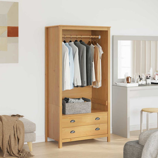 Einzeltür Kleiderschrank Braune 84x50x170cm