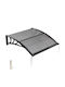 Vevor Polycarbonate Capony Roof for Door and Window P101.6xL96.52cm