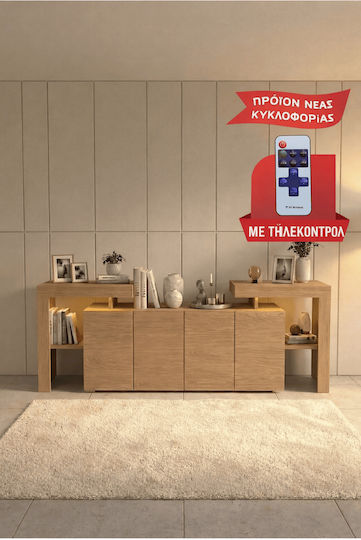 SteweHome Sideboard Karydi Mit Beleuchtung Led 4 Türen 200x40x74.5cm SteweHome Sideboard Karydi Mit Beleuchtung Led 4 Türen 200x40x74.5cm