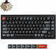 Keychron V1 Ultra 8K V1U-D3 Wireless Gaming Mechanical Keyboard 75% with Keychron Silk POM Brown Switches and RGB Lighting English US