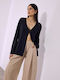 Celestino Women's Cardigan Solid Button Black