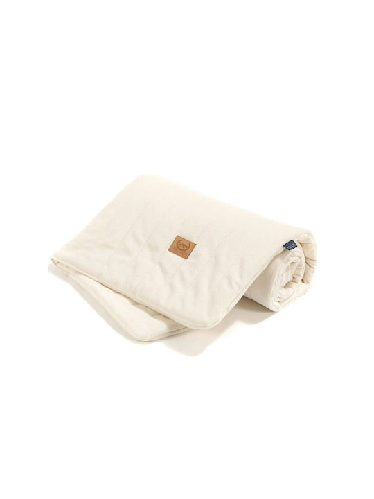 La Millou Cot Baby Blanket Velvet White 110x140cm
