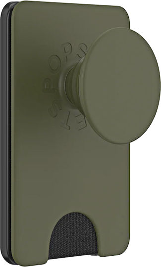 Popsockets Popwallet Magsafe Smartphone Holder Built-in Card Holder Green
