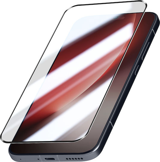 Avizar Folie Tempered Glass Honor Magic 8 Lite Full Glue Beveled Anti-zgârieturi Neagră
