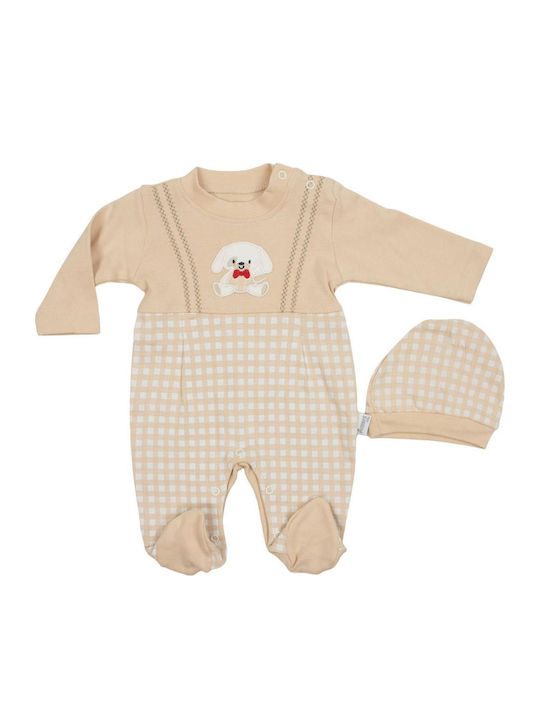 Annora Baby Beige Baby Bodysuit