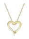 Kiriakos Gofas Necklace with Heart Design in 9 K Gold