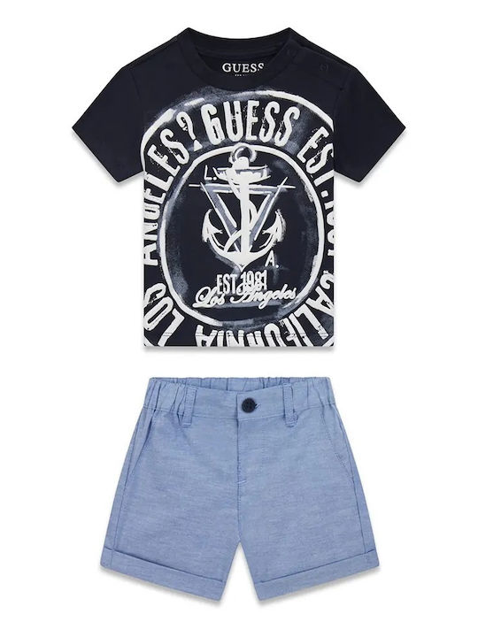 Kids Set with Shorts Summer 2pcs Dark Blue