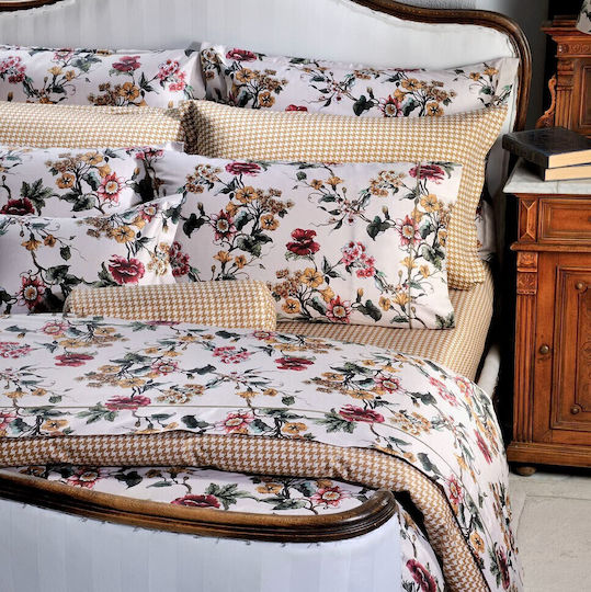 Down Town Home Flower S868 Super Double Set 245x235cm Beige Flower Down Town Home Flower S868 Super Double Set 245x235cm Beige Flower
