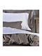 Down Town Home Set Cotton Duvet Cover 170x240cm Single with Pillowcase Pin Stripe S884 D.grey