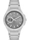 Ferro Men's Battery Watch With Silver Metal Bracelet