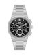 Ferro Men's Battery Watch with Silver Metal Bracelet