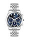 Ferro Men's Battery Watch with Silver Metal Bracelet