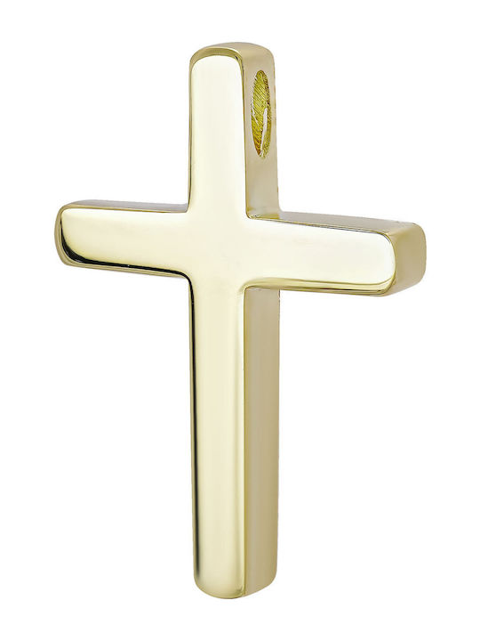 Kiriakos Gofas Men's 14K Gold Double Sided Cross Without Chain