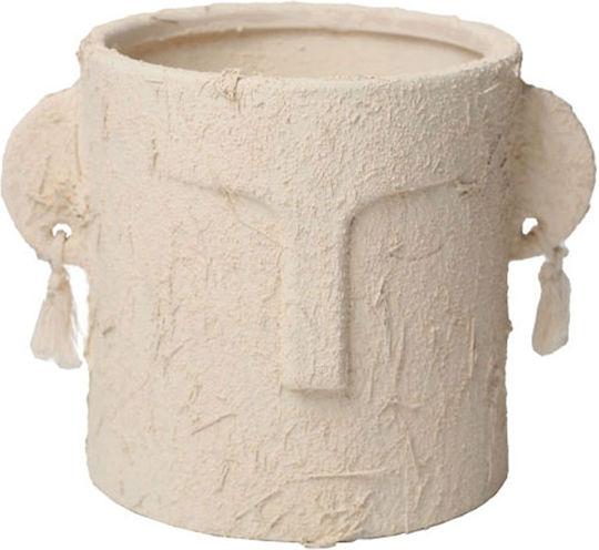 Marhome Vază Pentru Plante Din Beton Bej 19x19cm