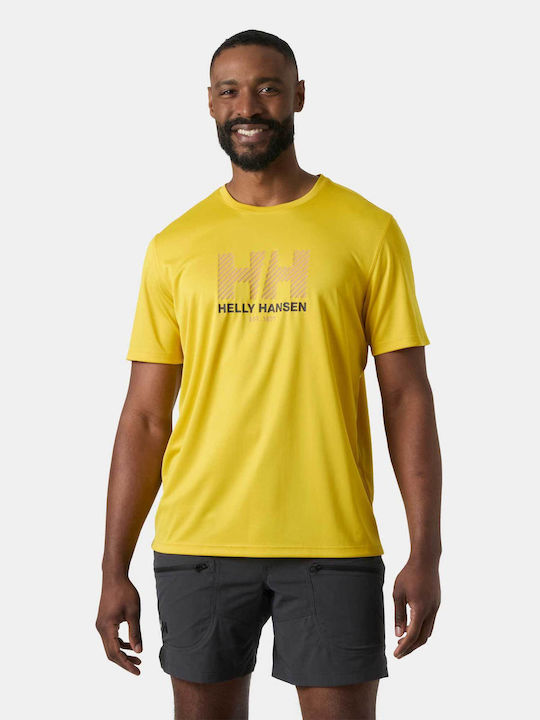 Helly Hansen Тениска С Къс Ръкав Жълта