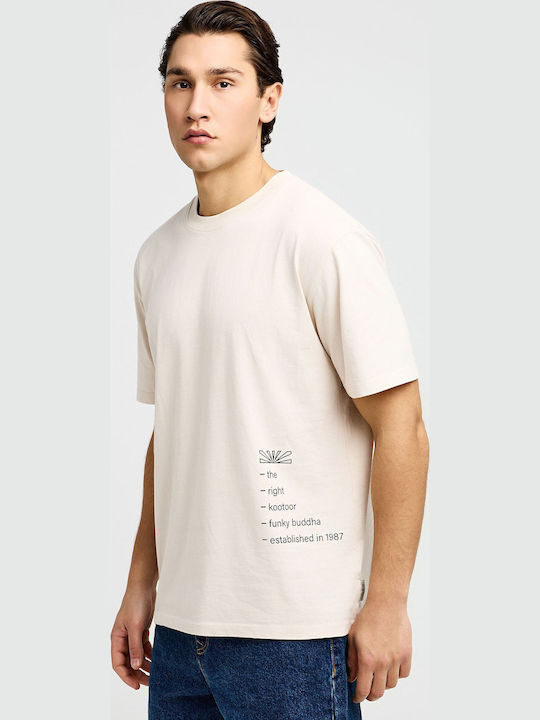 Funky Buddha T-shirt Εκρού