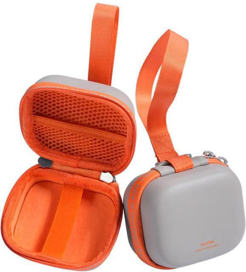 Telesin Disadv Mini Hard Transportation Case Action Cameras Universal Storage Bag Wrist Strap Grey