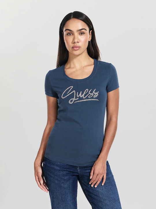 Guess Women's T-shirt Blue