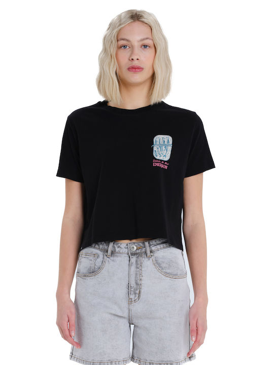 Emerson Γυναικείο Crop Top Βαμβακερό Κοντομάνικ...